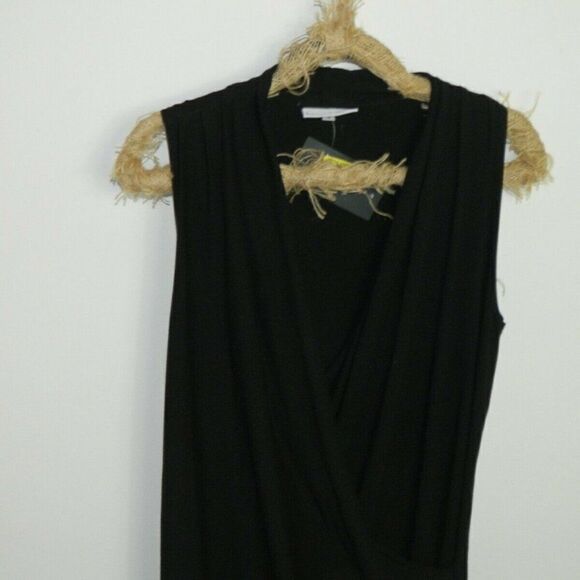 Bryn Walker Dress Black Faux Wrap Organic Small‎ - Picture 8 of 11